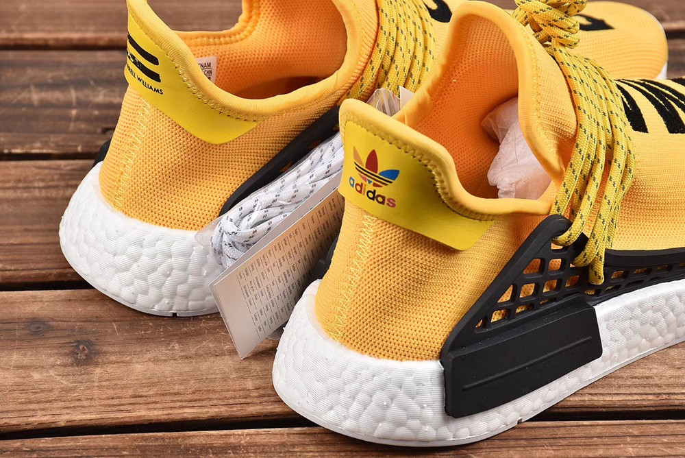 adidas original pw human race nmd 菲董联名 黄