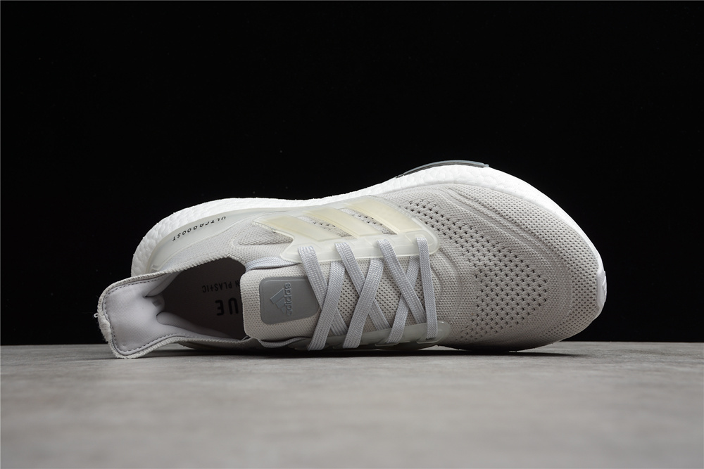【大黑出品】阿迪 ultraboost 21 ub21 爆米花跑鞋 灰白 fy0556